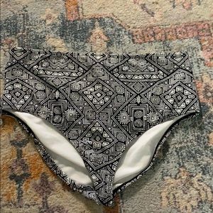 High waisted swim bottoms